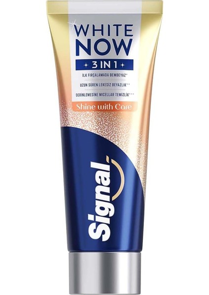 Signal White Now 3in1 Shine With Care Diş Macunu