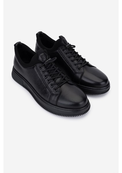 Erkek Hakiki Deri Siyah Sneakers & Spor Ayakkabı 298 0461-2297 Erk Ayk SK25-26 Sıyah Atlas fiyatları