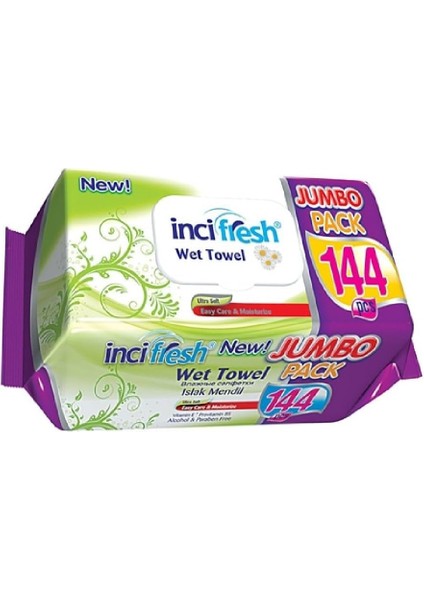 Inci Fresh Islak Havlu 144 Kapaklı