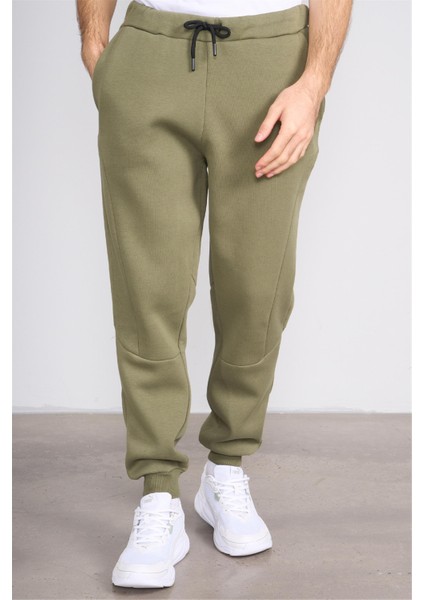 824 Erkek 3 Iplik Lastik Paça Eşofman Alt Haki fiyatları