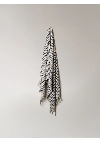 Polka Dot Mavi Vücut Havlusu (Kopya)