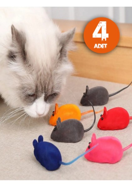 Kedi Eğitim Oyun Faresi 4 Adet