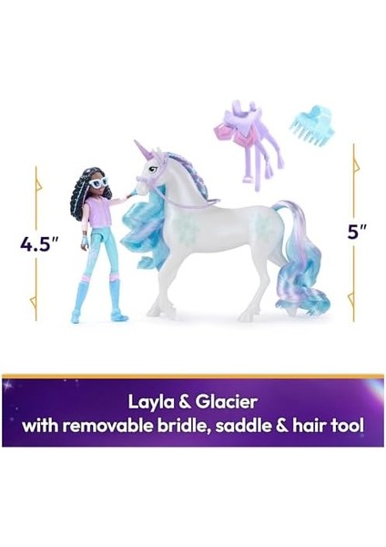 Academy ve Tek Boynuzlu At Glacier Seti – Sevilen Netflix Dizisinden Yaklaşık 12 cm Orijinal Figürler, 4 Yaş+ Için fiyatları