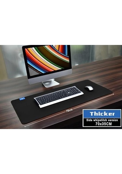 Pd1 Gaming Oyuncu Mouse Pad 4mm Dikişli (Large (700X350MM)) Siyah fiyatları