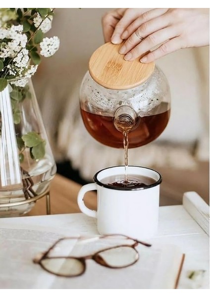 Vakumlu Bambu Kapaklı Dayanıklı Borosilikat Cam Demlik, Süzgeçli (1000 Ml) | Teapot. Vakumlu Bambu Kapaklı Borosilikat Cam Demlik – Süzgeçli ve Dayanıklı Teapot (1000 Ml) fiyatları