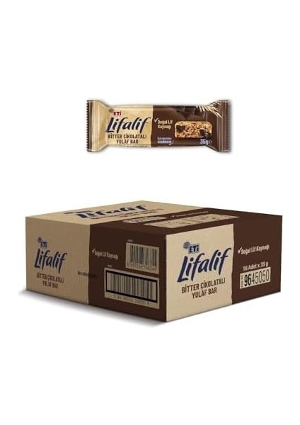 Eti Lifalif Bitter Çikolatalı Yulaf Bar 35 G x 16 Adet modelleri