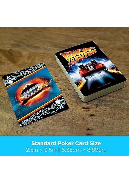 Geleceğe Dönüş Oyun Kartları - Favori Kart Oyunlarınız Için Geleceğe Dönüş Temalı Kart Destesi - Resmi Lisanslı Bttf Ürünleri ve Koleksiyon Ürünleri, Siyah, Kırmızı, Sarı, 2,5 x 3,5 indirimleri