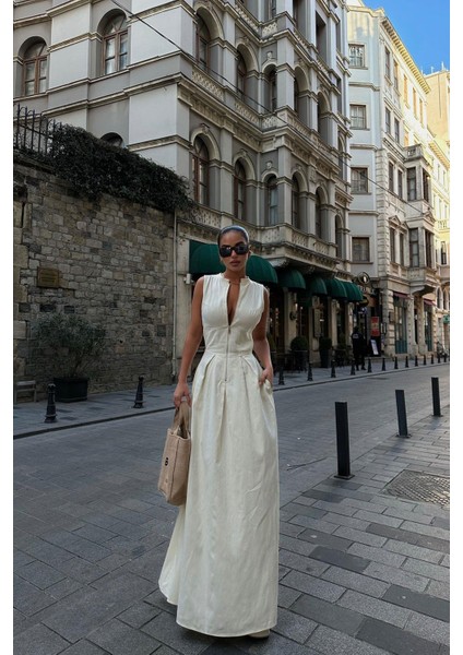 Fermuarlı Bele Oturan Geniş Çan Etek Pinterest Tasarım Trend Elbise fiyatları