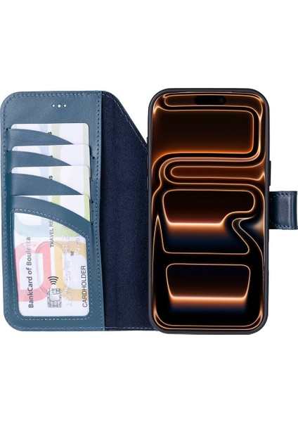 iPhone 17 Pro Uyumlu Hakiki Deri Magsafe ve Rfıd Koruma Özellikli Çıkarılabilir Cüzdanlı Kılıf fırsatları