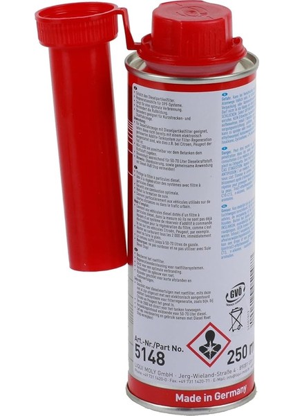 Moly 5148 250 ml Dizel Partikül Filtresi modelleri