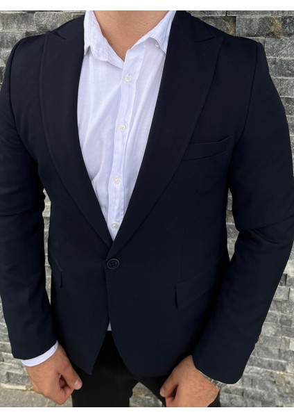 Erkek Italyan Kesim Slim Fit Ceket