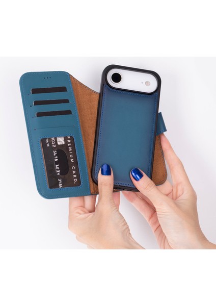 iPhone 17 Air Uyumlu Hakiki Deri Magsafe ve Rfıd Koruma Özellikli Çıkarılabilir Cüzdanlı Kılıf fiyatları