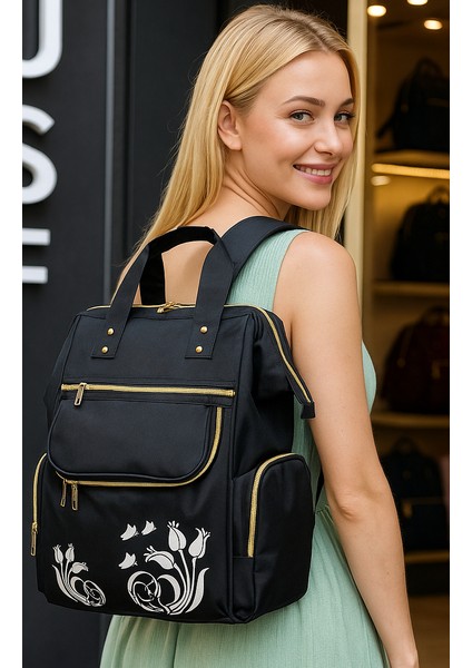 Bebek Bakım Çantası Organizatör Fonksiyonel Anne Bebek Bakım Sırt Çantası