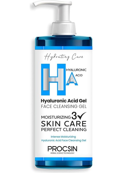 Procsın Hyaluronic Asit Yoğun Nemlendirici Yüz Temizleme Jeli 200 ml