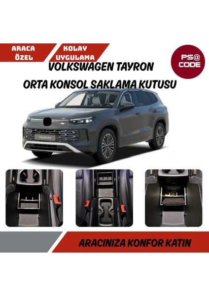 Volkswagen Tayron Orta Konsol Saklama Kutusu