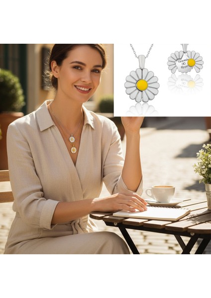 Kişiye Özel Papatya Temalı Kolye