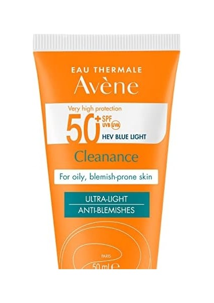 Cleanance SPF50+ Yağlı ve Akneye Eğilimli Ciltler Için Yüksek Korumalı Güneş Kremi 50 ml