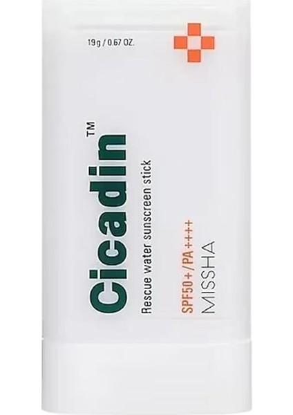 Mıssha Hassas Ciltler Için Hafif Dokulu Stick Güneş Kremi Cicadin Rescue Water Sunscreen STICKSPF50+ Pa++++