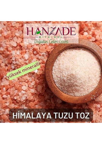 Hanzade Bitkisel Pembe Himalaya Tuzu Toz 3 kg