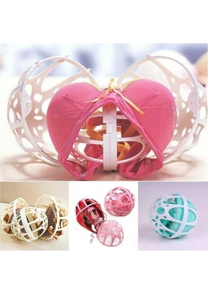 3 Adet Plastik Sütyen Koruyucu Yıkama Topu