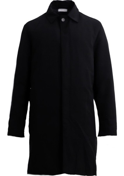 Siyah Comfort Fit Trençkot