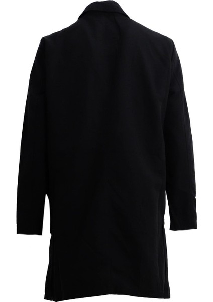 Siyah Comfort Fit Trençkot fiyatları