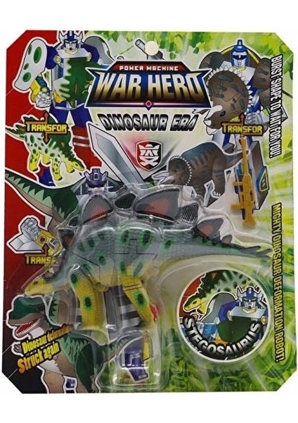 Robota Dönüşen Savaşçı Dinozor Stegosaurus