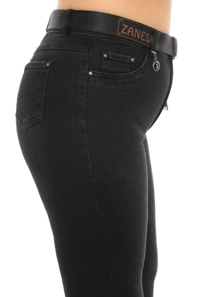 Büyük Beden Kadın Ispanyol Paça Toparlayıcı Yüksek Bel Pantolon