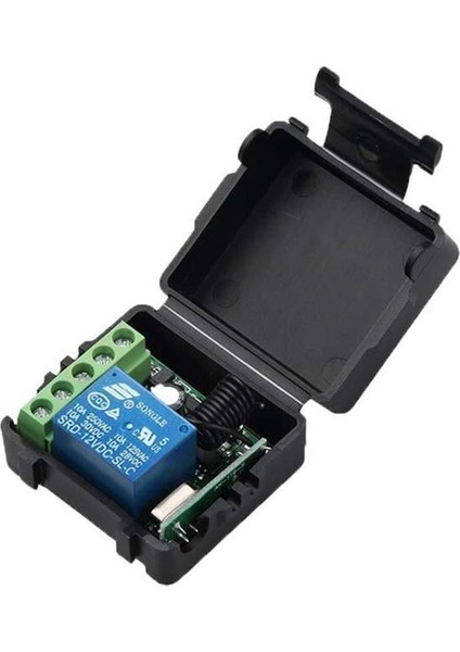 12 Volt - 433 Mhz Tek Kanallı Uzaktan Kumandalı Garaj Kumandası Kopyalama ve Role Devresi