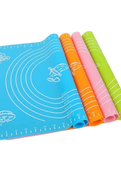 Büyük Boy Karışık Renk 65X45 Silikon Hamur Açma Matı fiyatları