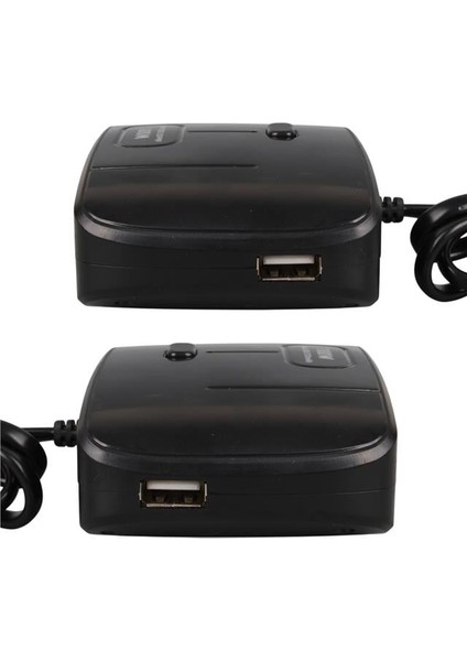 1635 12-24V Çift USB Girişli 100W 70 cm Kablolu 3'lü Araç Çakmak Çoklayıcı 100X66X40MM modelleri