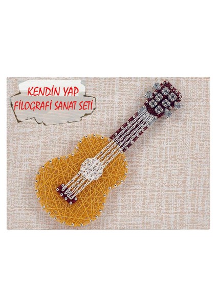 Ip Sanatı Dikkat Geliştirici El Becerisi Çocuk Montessori Eğitimi Filografi Hazır Set Gitar fiyatları