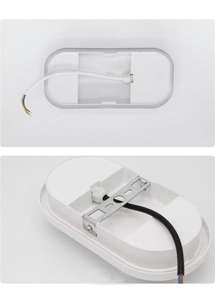 Geldi Banyo Tavan Lambası Aydos 20W Oval Balkon Tavan Lambası 6400K Beyaz LED Işık Teras Duvar Lambası (Beyaz) indirimleri