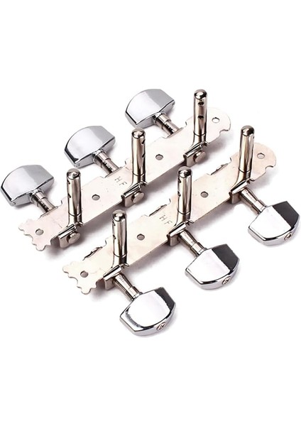 Klasik Gitar Akort Tuşları A-48 Metal Kare Düğme Akort Burguları 6 Telli Akustik Gitar Akort Makinesi