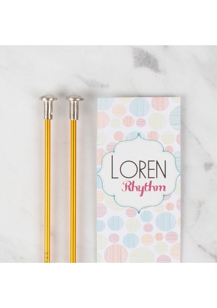 Loren Rythm 2,5mm Sarı Renkli Metal Örgü Şişi fiyatları