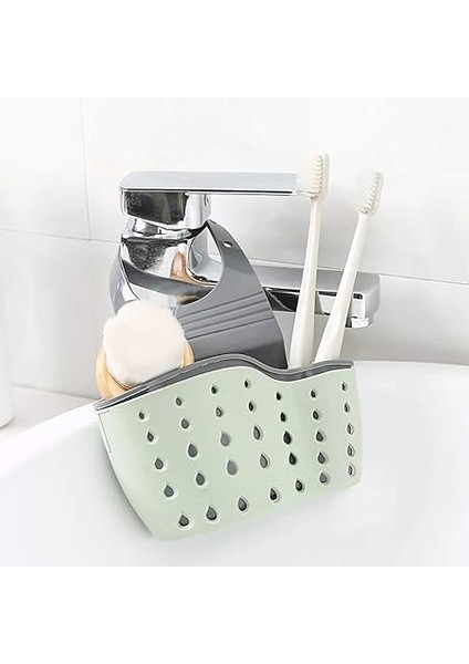 Lavabo Süngeri Tutucu, Mutfak Ayarlanabilir Düzenleyici Lavabo Rafı Tahliye Sepeti Asma Süzgeç Düzenleyici, Yeşil modelleri