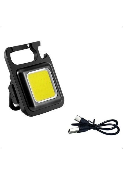 Buğz LED Işıklı Flash Özellikli 4 Modlu Anahtarlık El Feneri