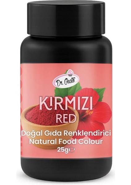 Toz Kırmızı Doğal Gıda Boyası 25 G – Bitkisel Kaynaklı, Pasta ve Tatlılar Için Katkısız Renk Boyası