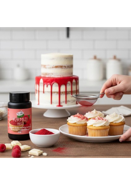 Toz Kırmızı Doğal Gıda Boyası 25 G – Bitkisel Kaynaklı, Pasta ve Tatlılar Için Katkısız Renk Boyası modelleri