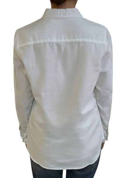 V-Frch Fıtted Oxford Logo Kadın Gomlek fiyatları