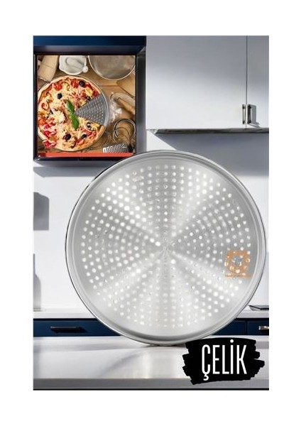 Lahmacun Pizza Pide Pişirme Tepsisi