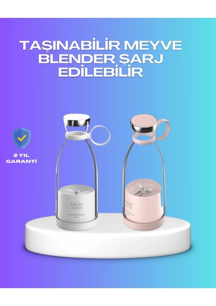 Çevre Dostu Cam Gövdeli Kablosuz Smoothie Blender