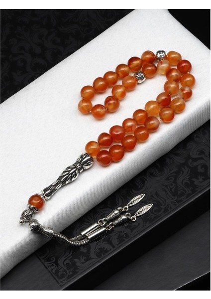 Akik Doğal Taş Tesbih 8 mm Yuvarlak Kesim fiyatları