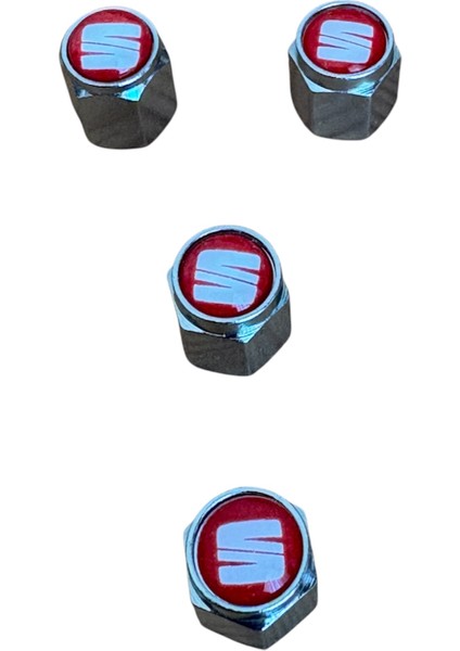 Logolu Kırmızı Beyaz Renk 4 Adet Sibop Kapak fiyatları