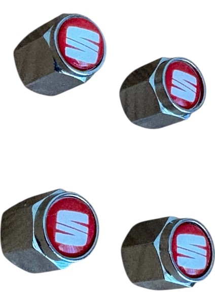 Logolu Kırmızı Beyaz Renk 4 Adet Sibop Kapak modelleri