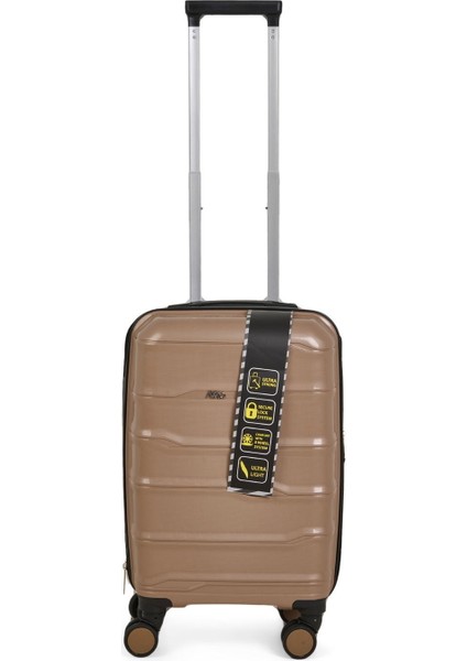 Pp Kabin Boy Valiz - Altın - 58X33X23 cm