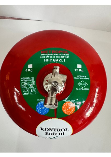 Metropol 6 kg Gazlı Tavan Tipi Tayfun Söndürme fırsatları