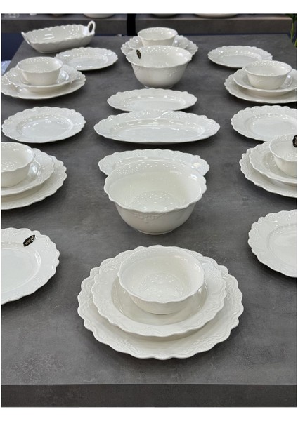 King Koleksiyon Porselen 30 Parça 6 Kişilik Yemek Takımı modelleri