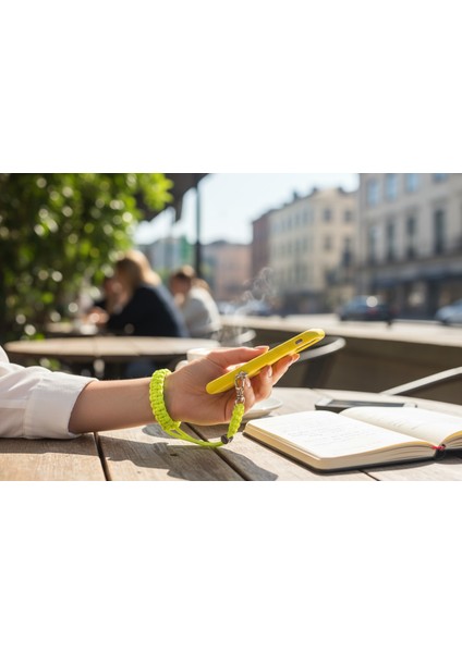 NEON SARI PARACORD BİLEKLİK TELEFON ASKISI TÜM KILIFLARA UYUMLU fiyatları