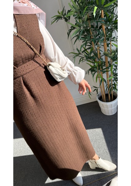 Kahverengi Tüvit Tesettür Jile